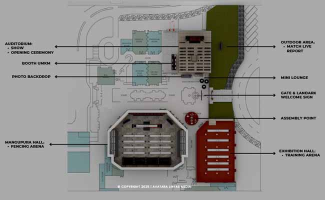 Map of the competition venue